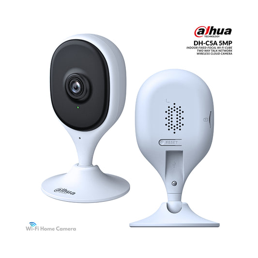 Dahua DH-C5A 5MP Indoor Fixed-focal Wi-Fi Cube Two Way Talk Network Wireless Cloud Camera