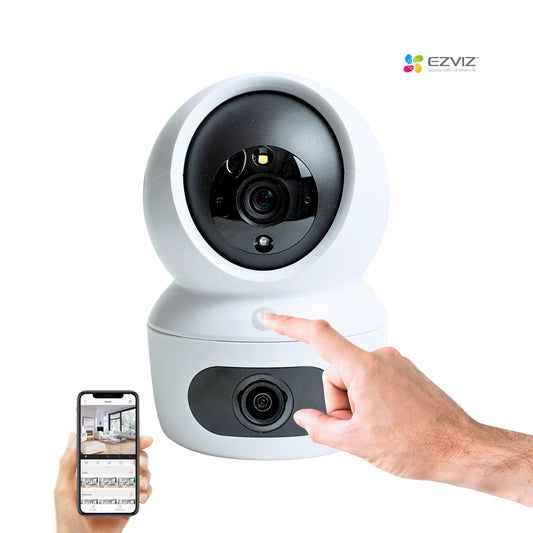 Ezviz H7c Dual-Lens 2k+2K (4mp+4mp) Pan & Tilt Indoor Wi-Fi Camera with Calling Button