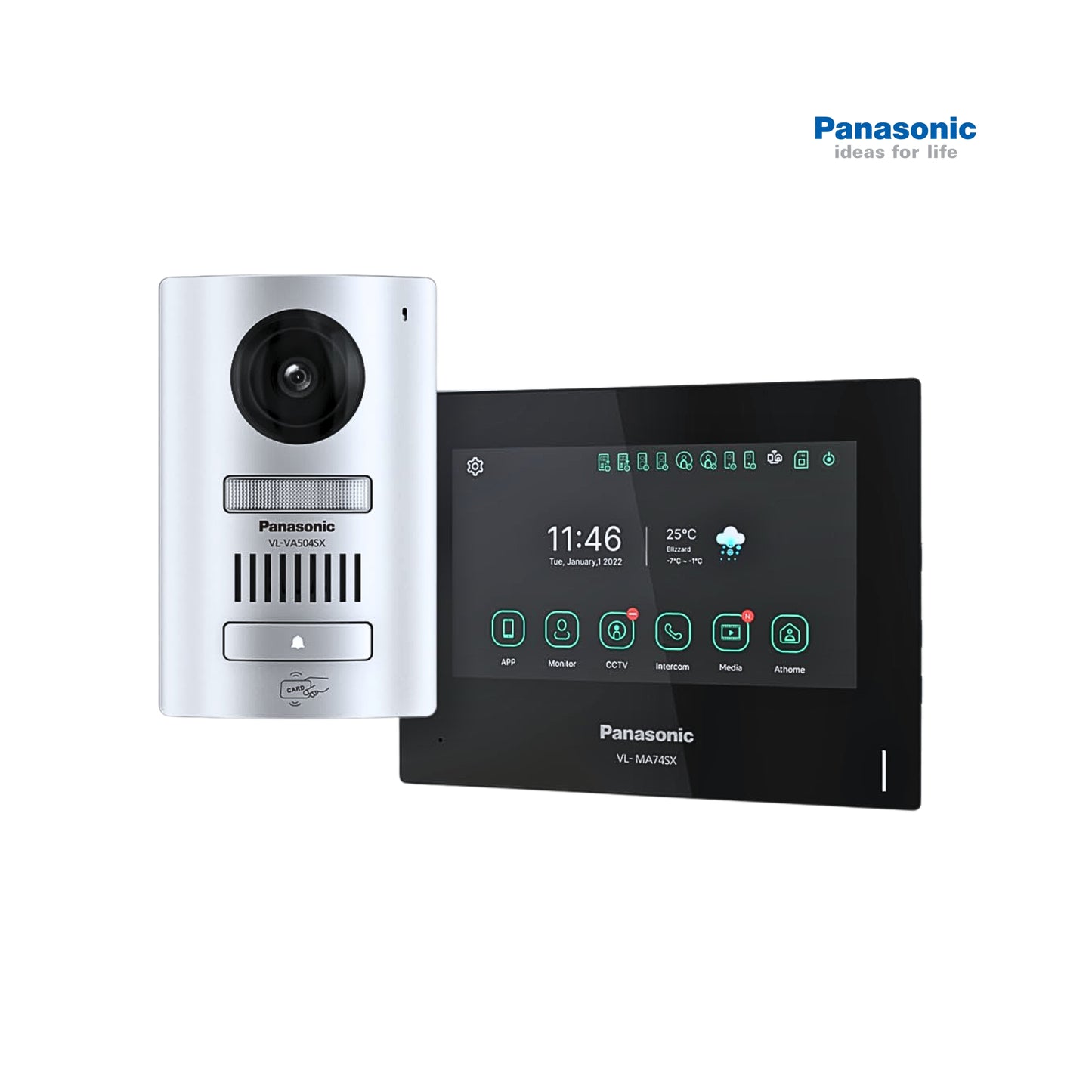 Panasonic VL-SA74sx 7 inch Touch Display IP Video Door Phone Kit